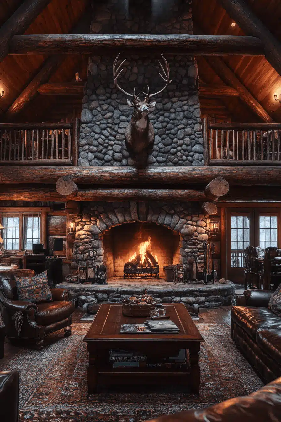 old cabin interior