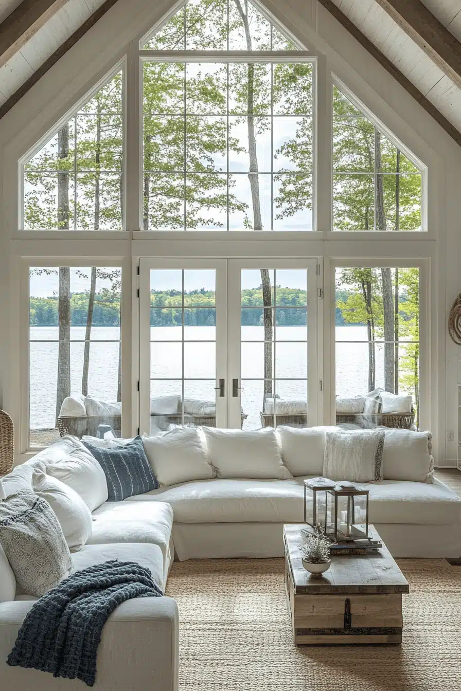 Picture of 29 Old Cabin Interior Living Room Themes That Celebrate Natural Living ...