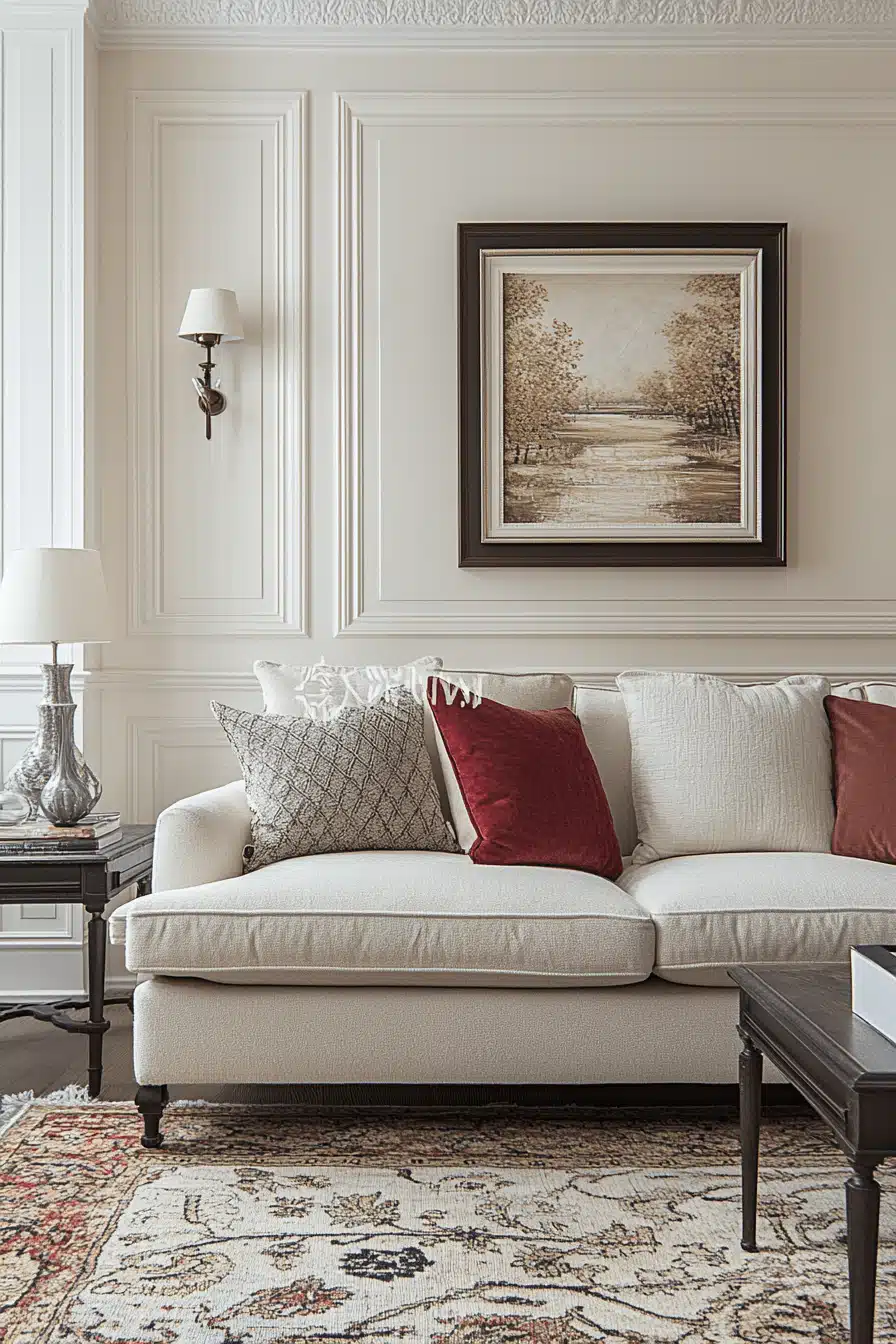 neoclassical interior living rooms