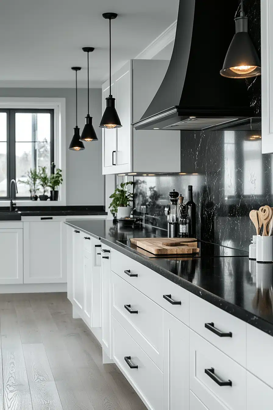 black and white kitchen ideas