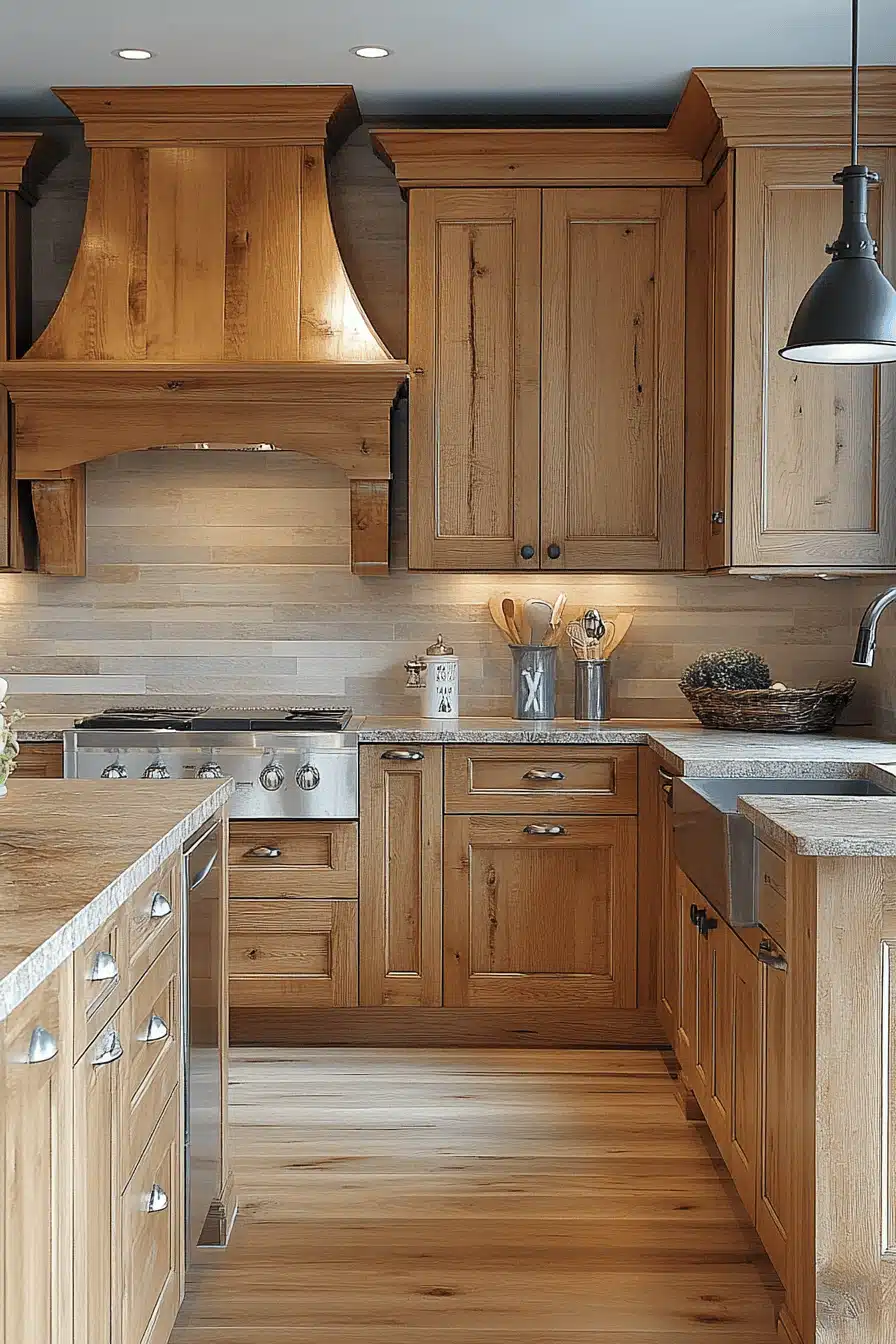 light wood kitchen cabinets