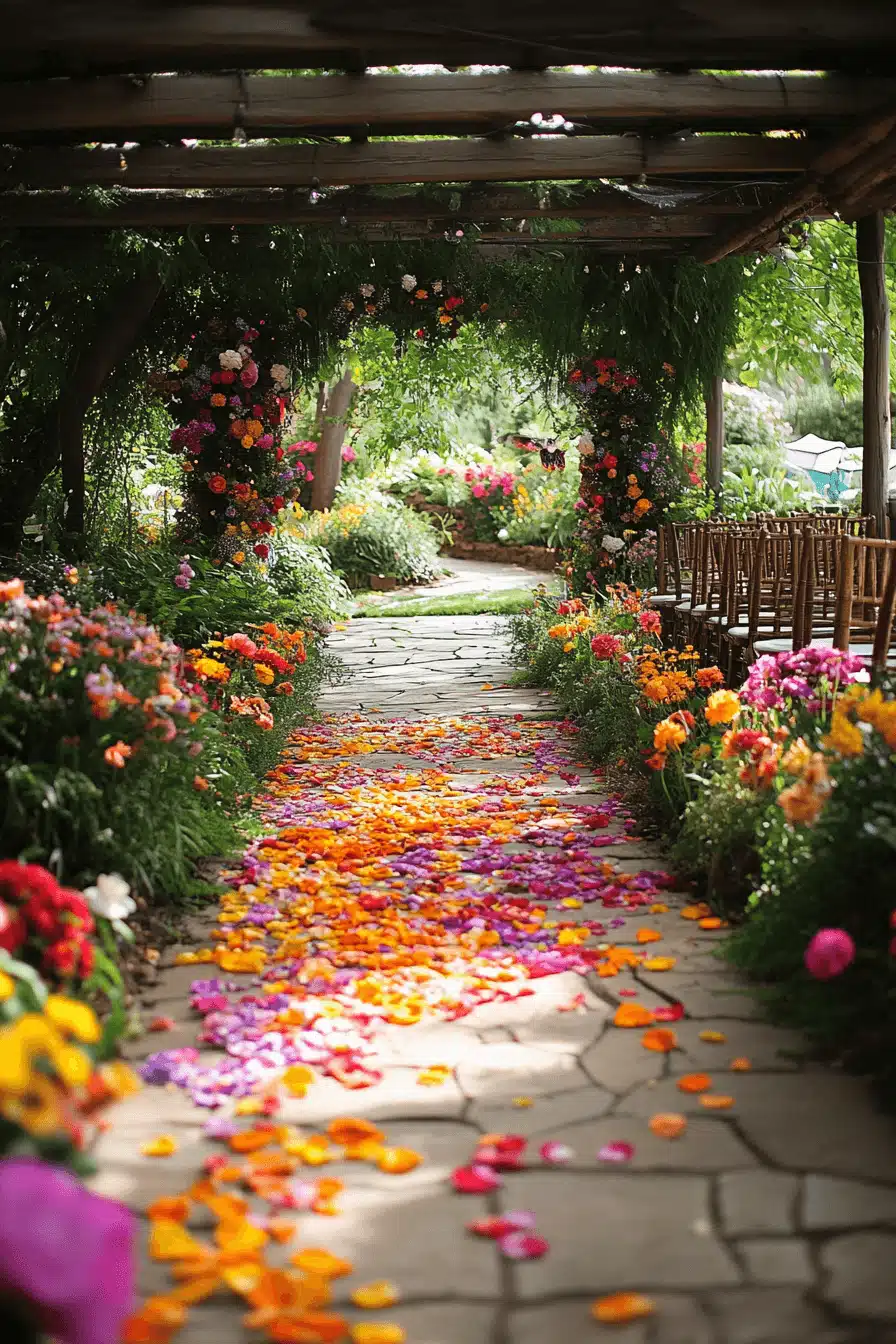 whimsical garden wedding