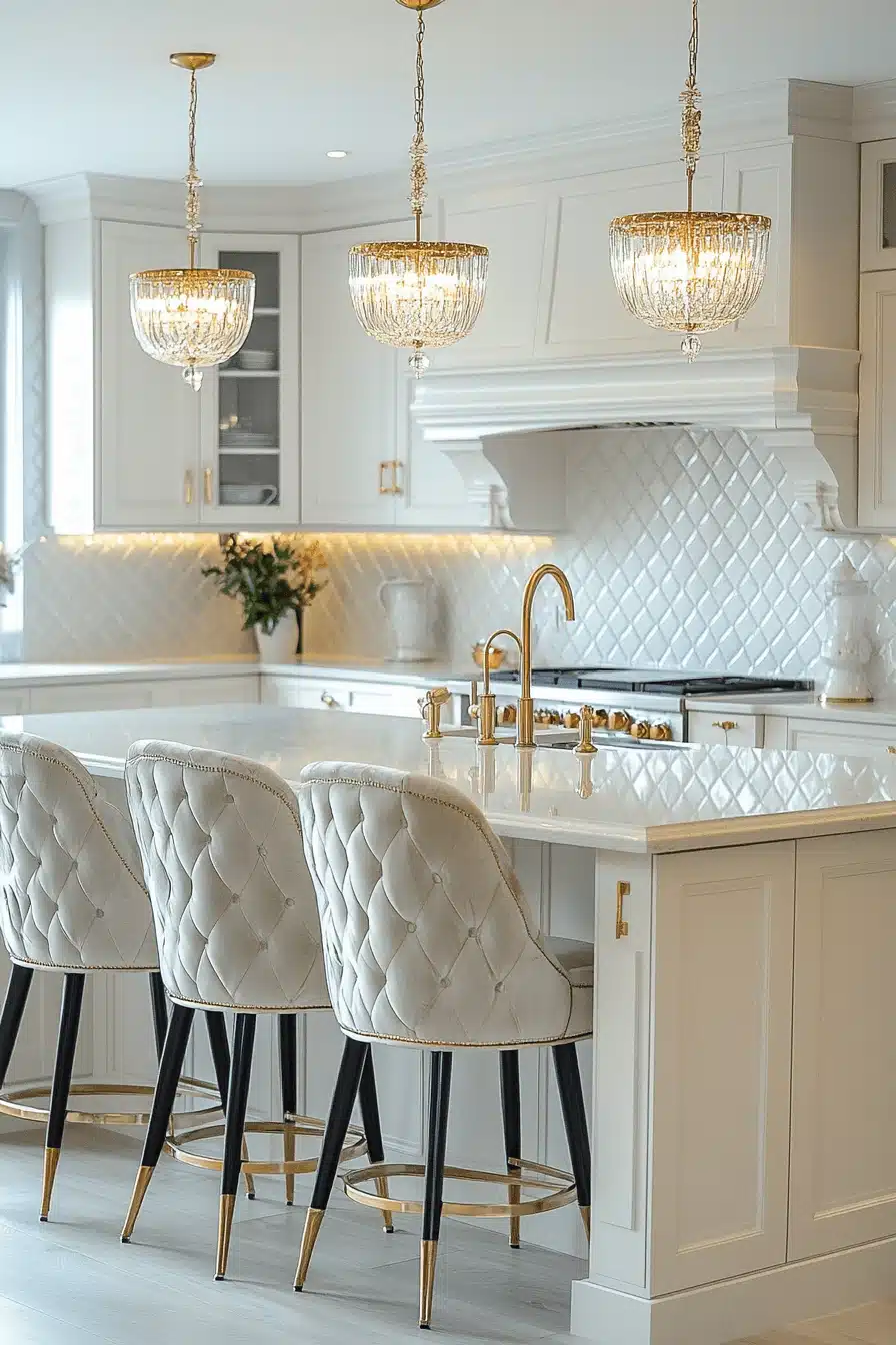 cream kitchen cabinets