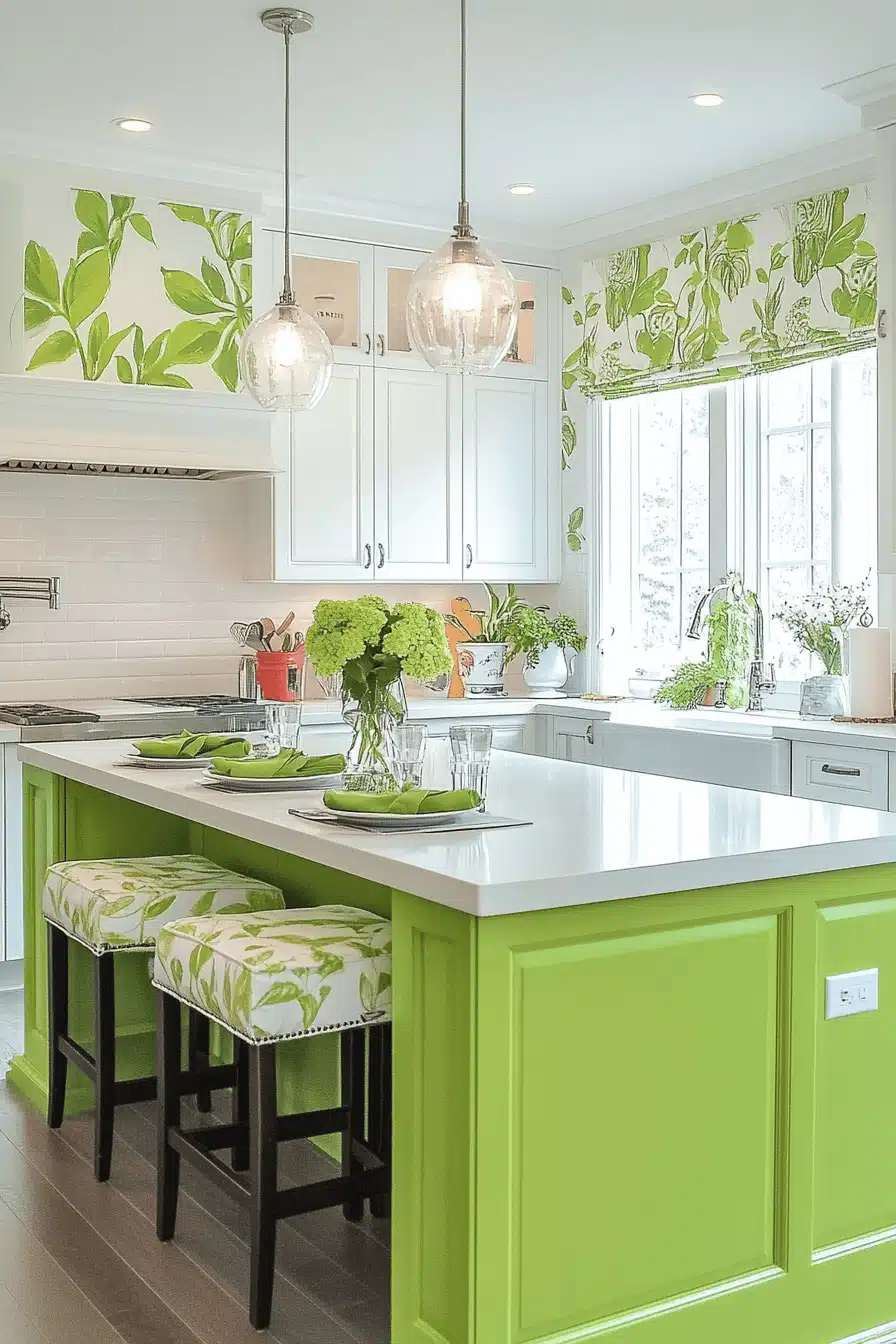 29 Green and White Kitchen Concepts for a Soothing Yet Stylish Vibe ...
