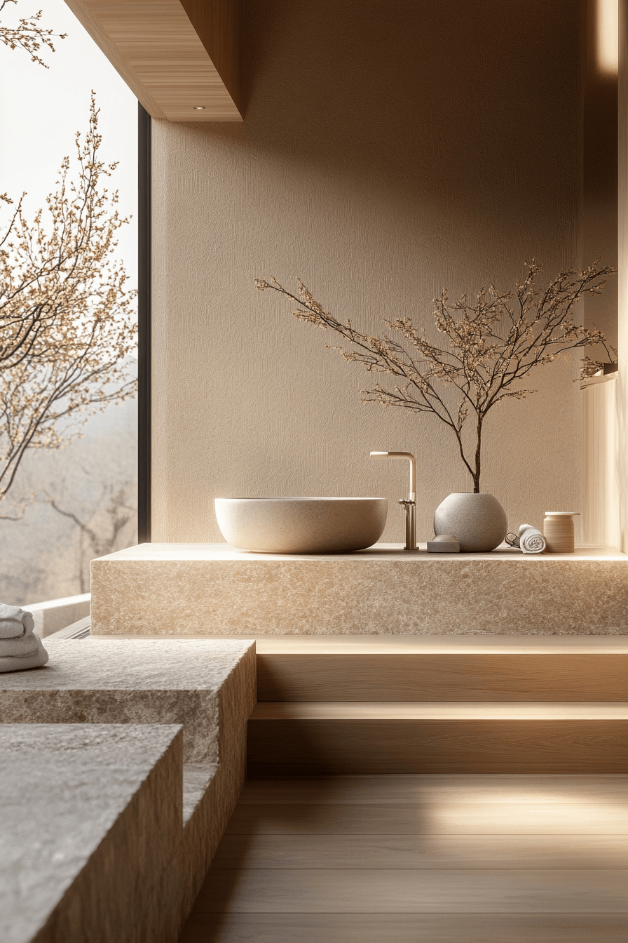 japandi bathroom