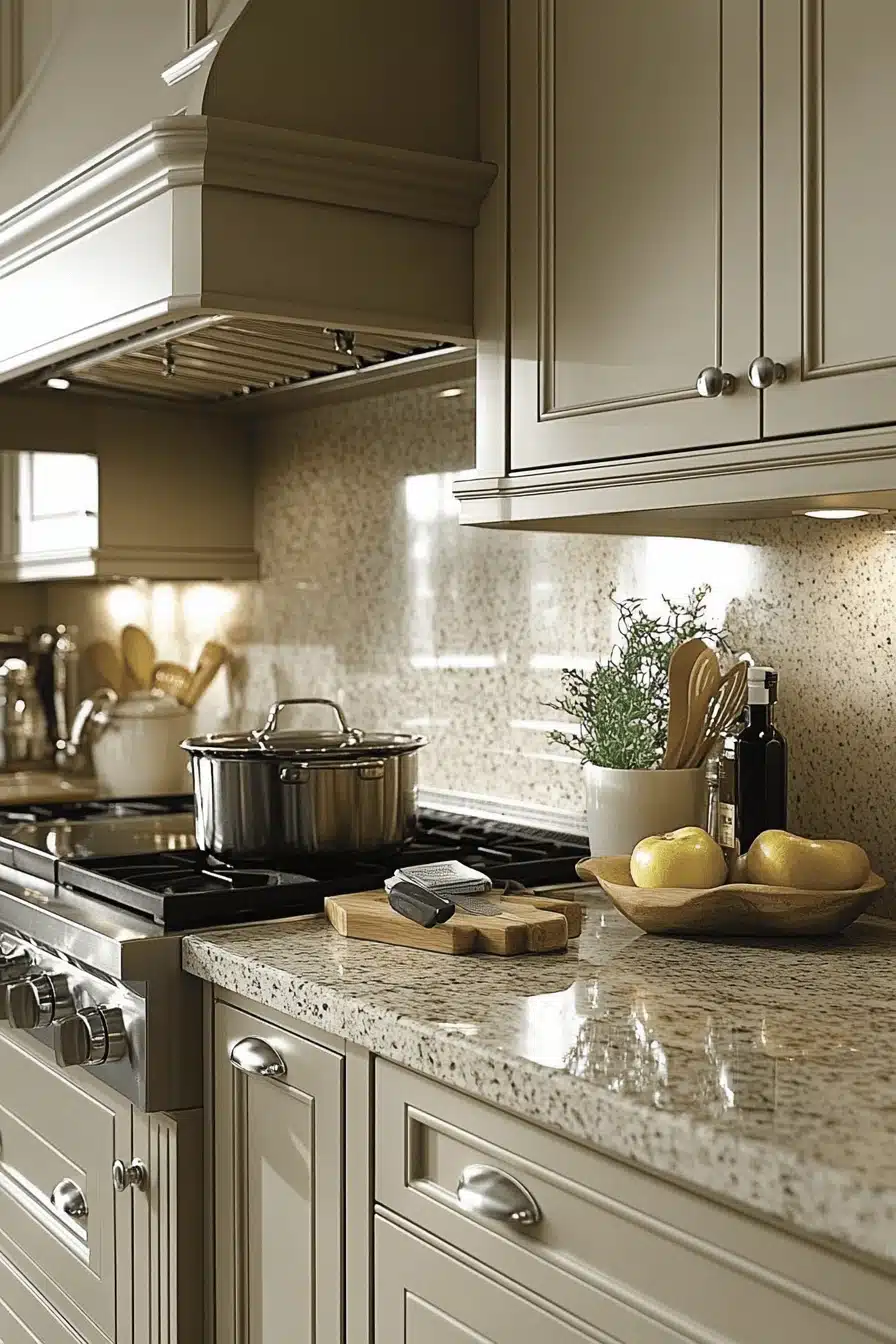 light taupe kitchen cabinets