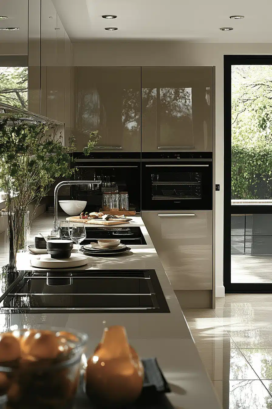 light taupe kitchen cabinets