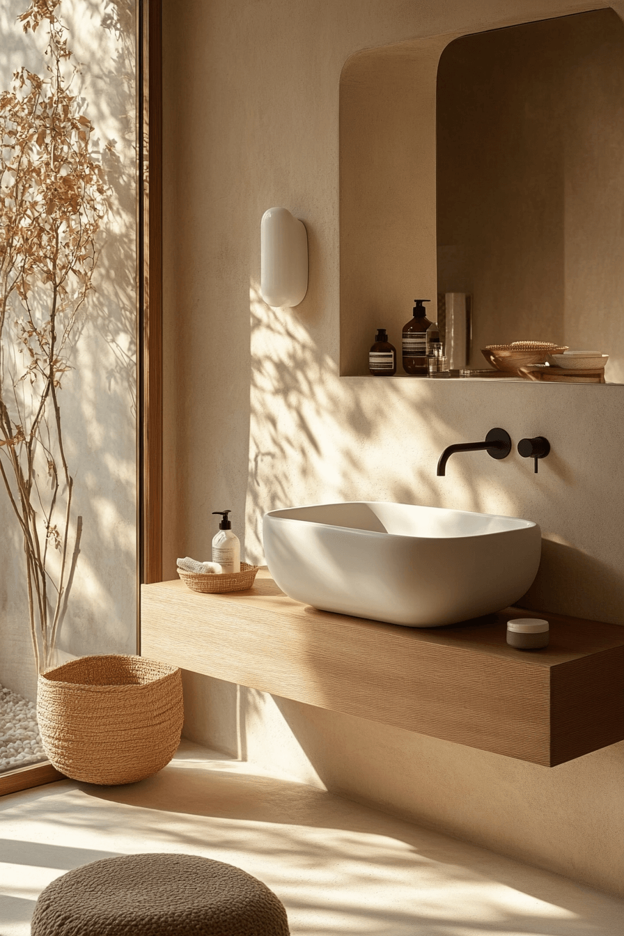 japandi bathroom