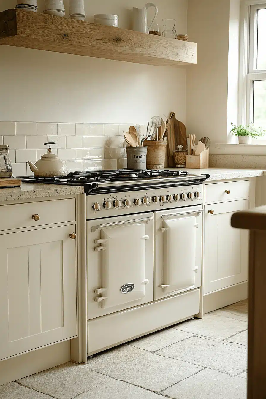 cream kitchen cabinets