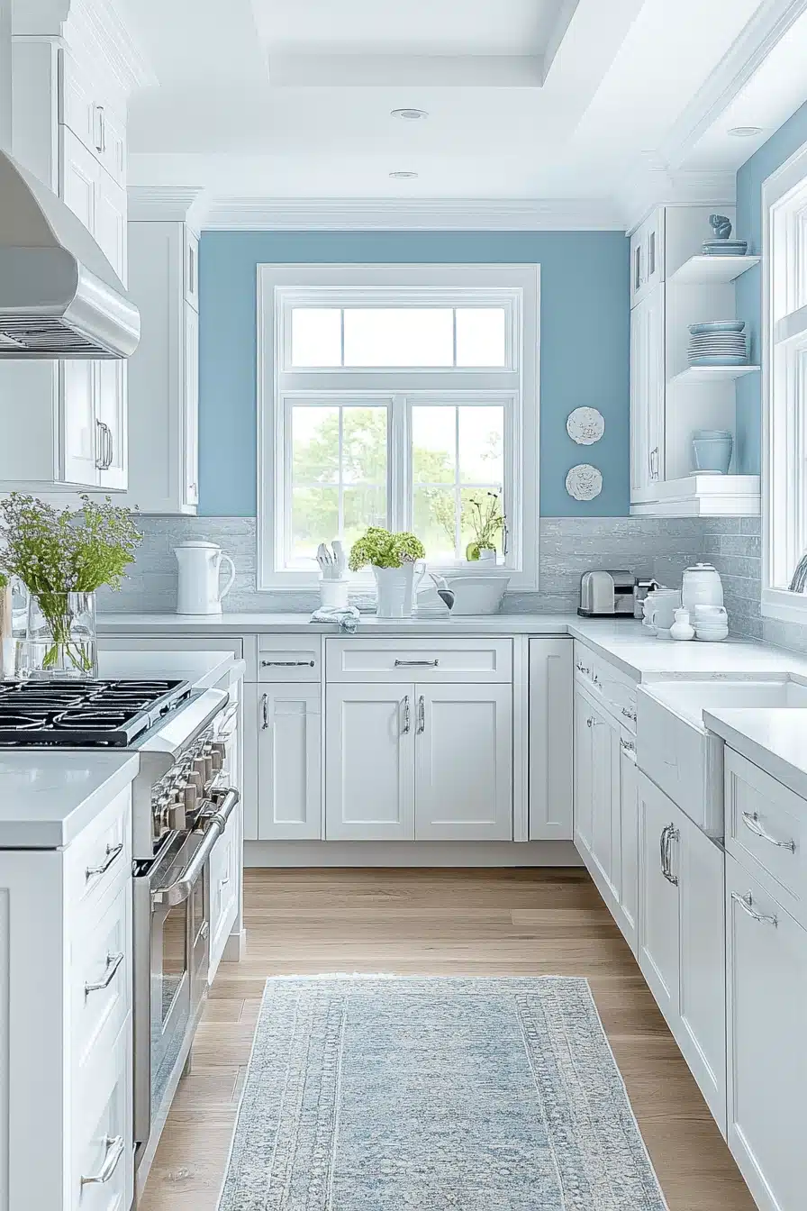 29 Blue and White Kitchen Themes That Bring Serenity and Style - My ...