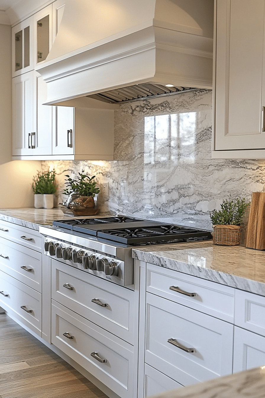 29 Kitchen Backsplash with White Cabinets That Deliver Timeless Style ...