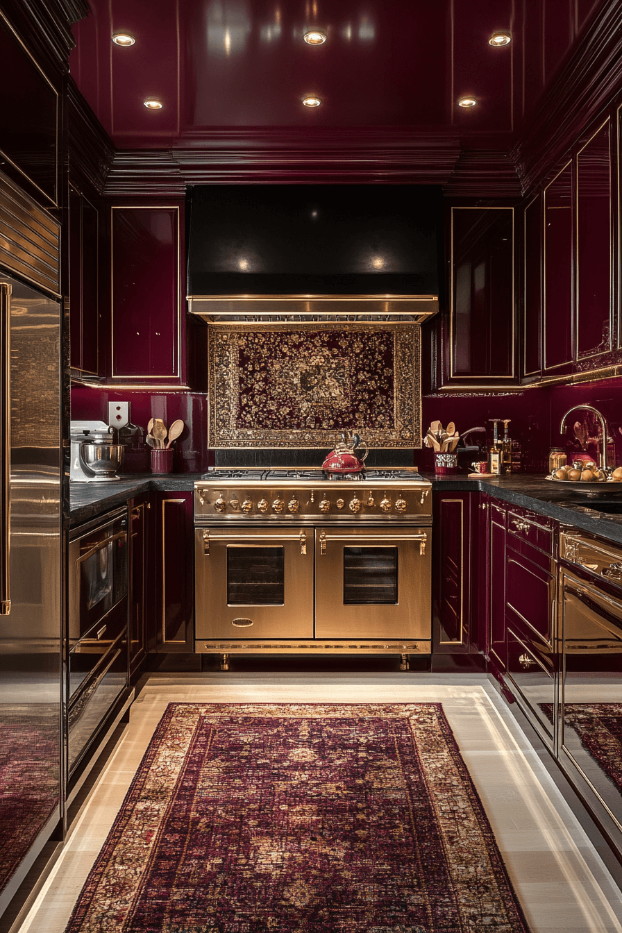 high gloss kitchen cabinets