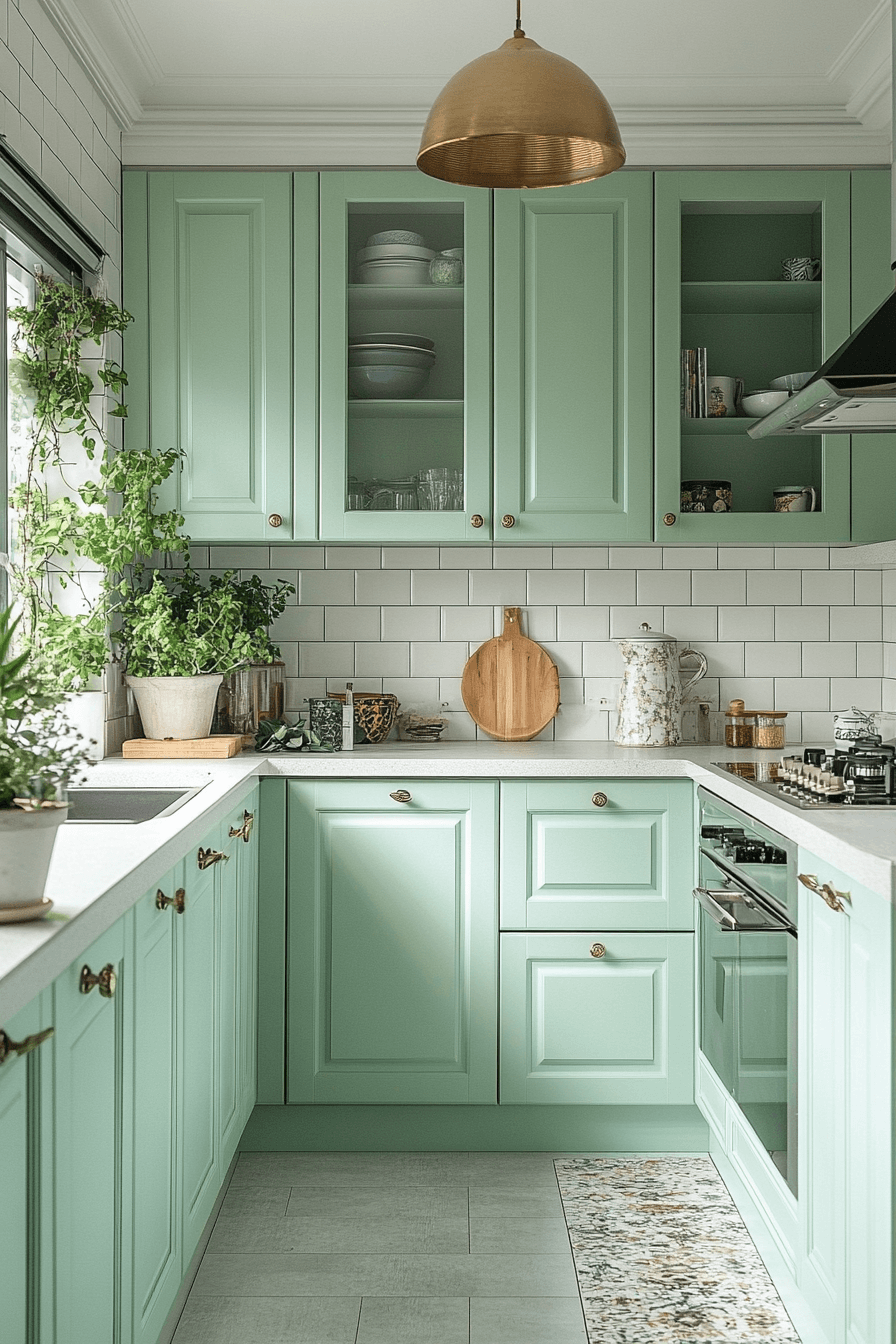 29 Mint Green Kitchen Cabinets That Add a Fresh Pop of Color - My ...