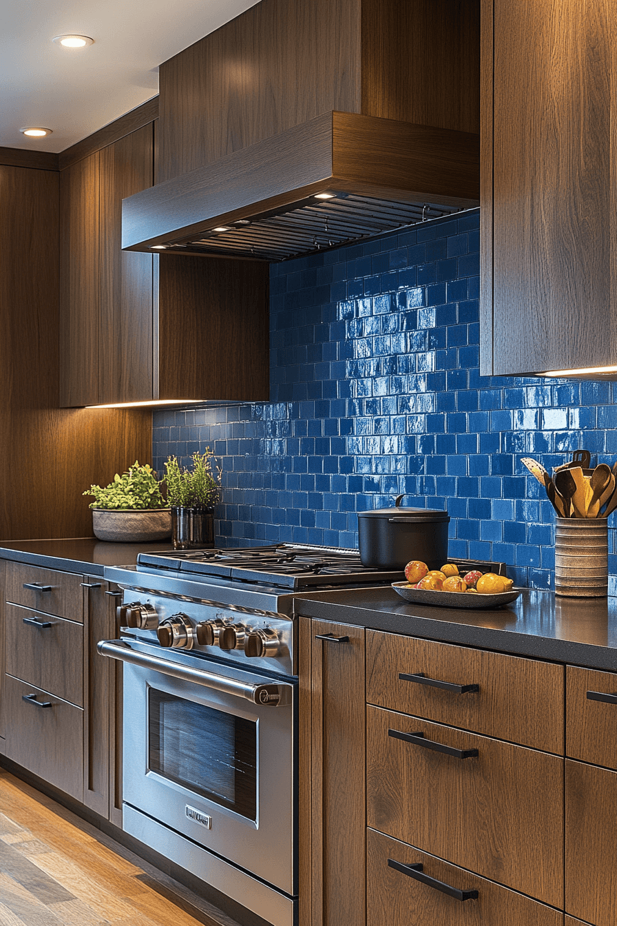 dark oak kitchen cabinets