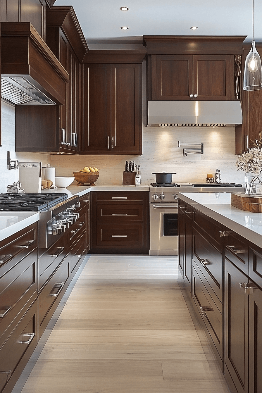 light brown cabinets kitchen