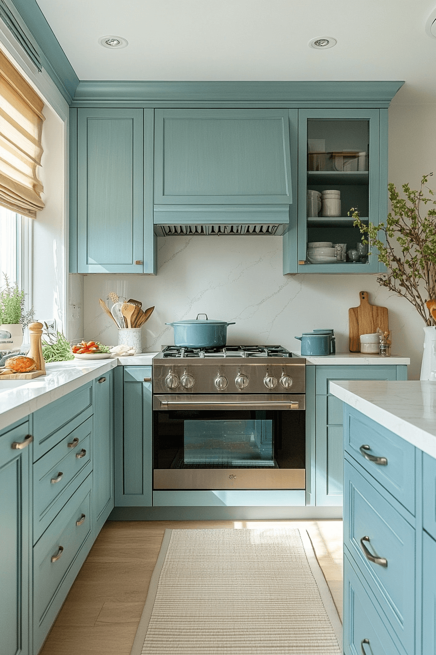 Curated visual reference: Picture Idea: 29 High Gloss Kitchen Cabinets That Add Shine And Style