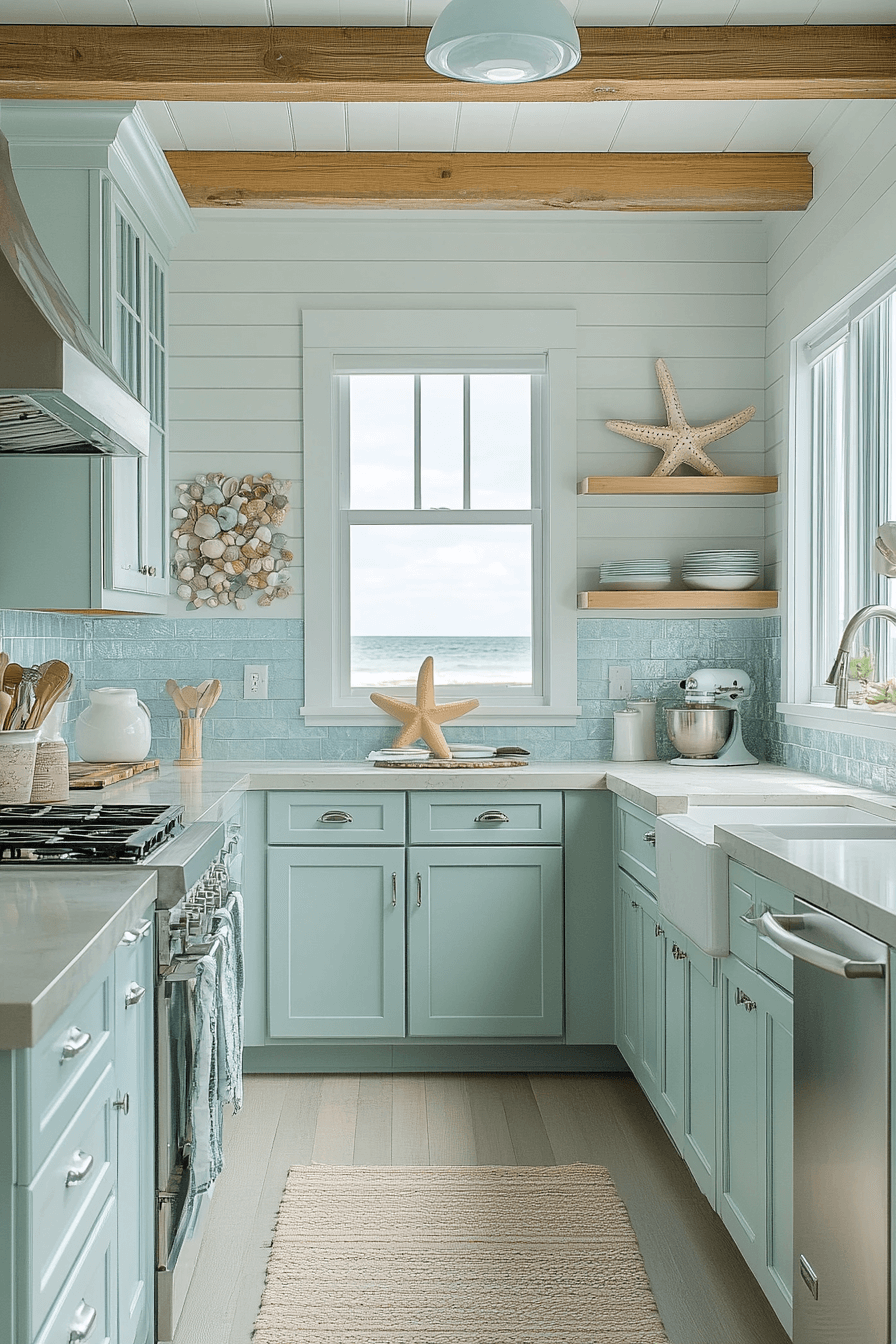 clary sage kitchen cabinets