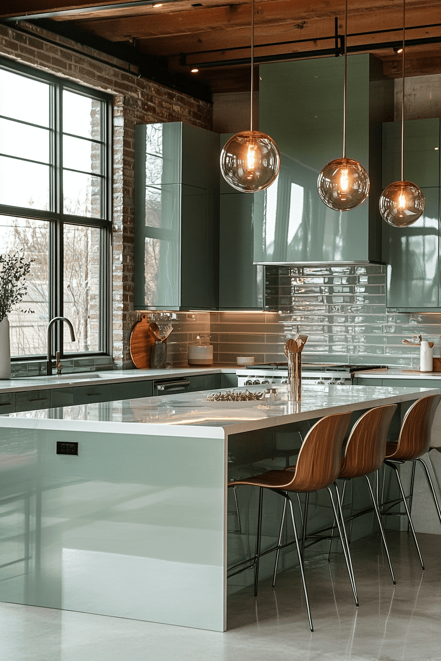 clary sage kitchen cabinets
