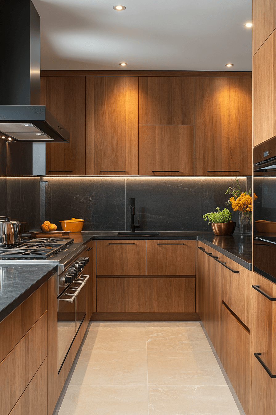 light brown cabinets kitchen
