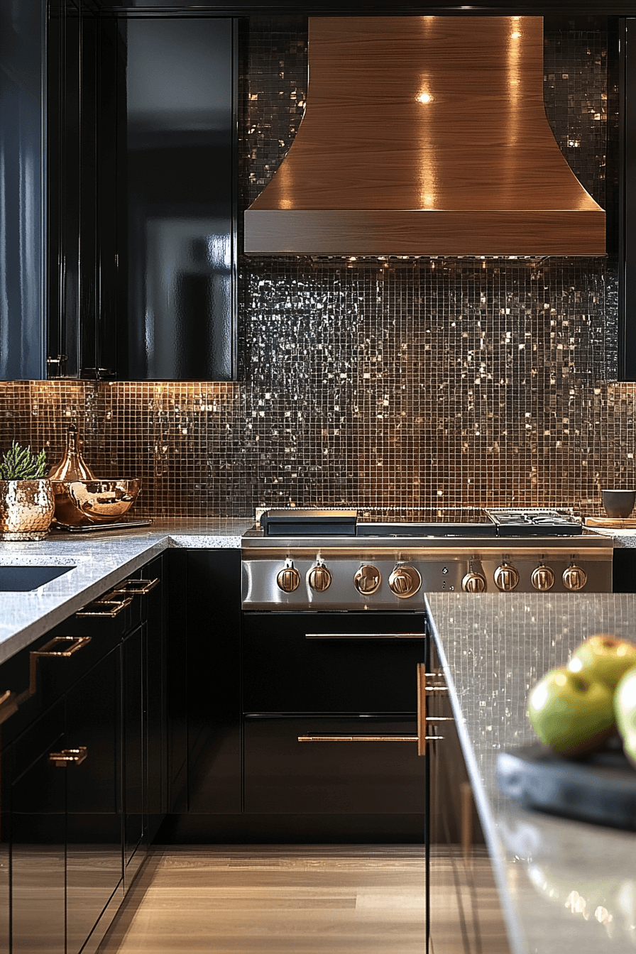 dark walnut kitchen cabinets