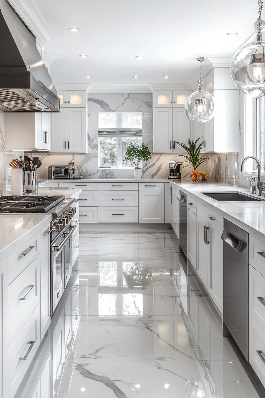 high gloss kitchen cabinets