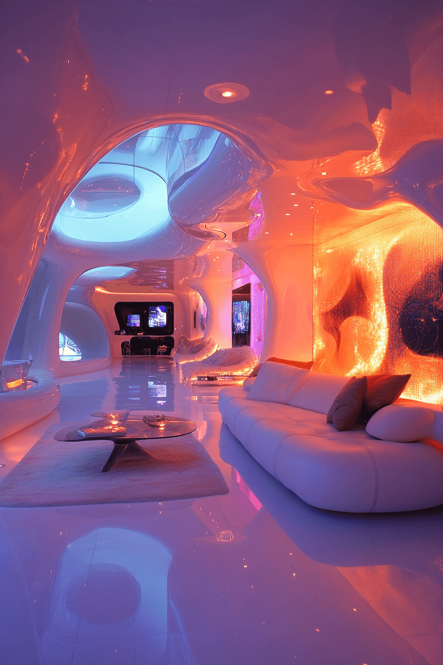 white couch living room