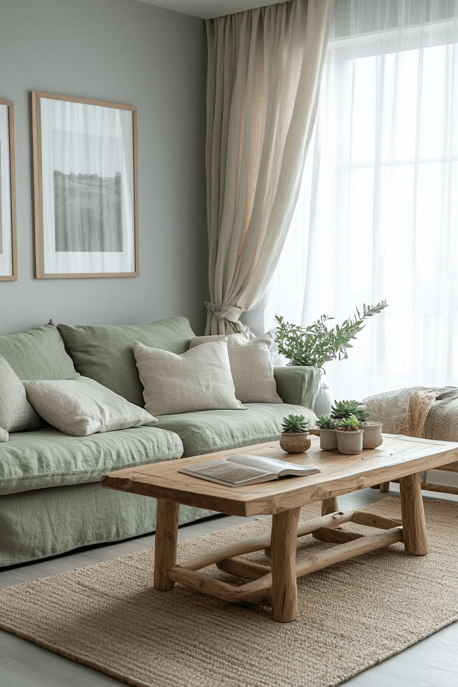 green couch living room ideas