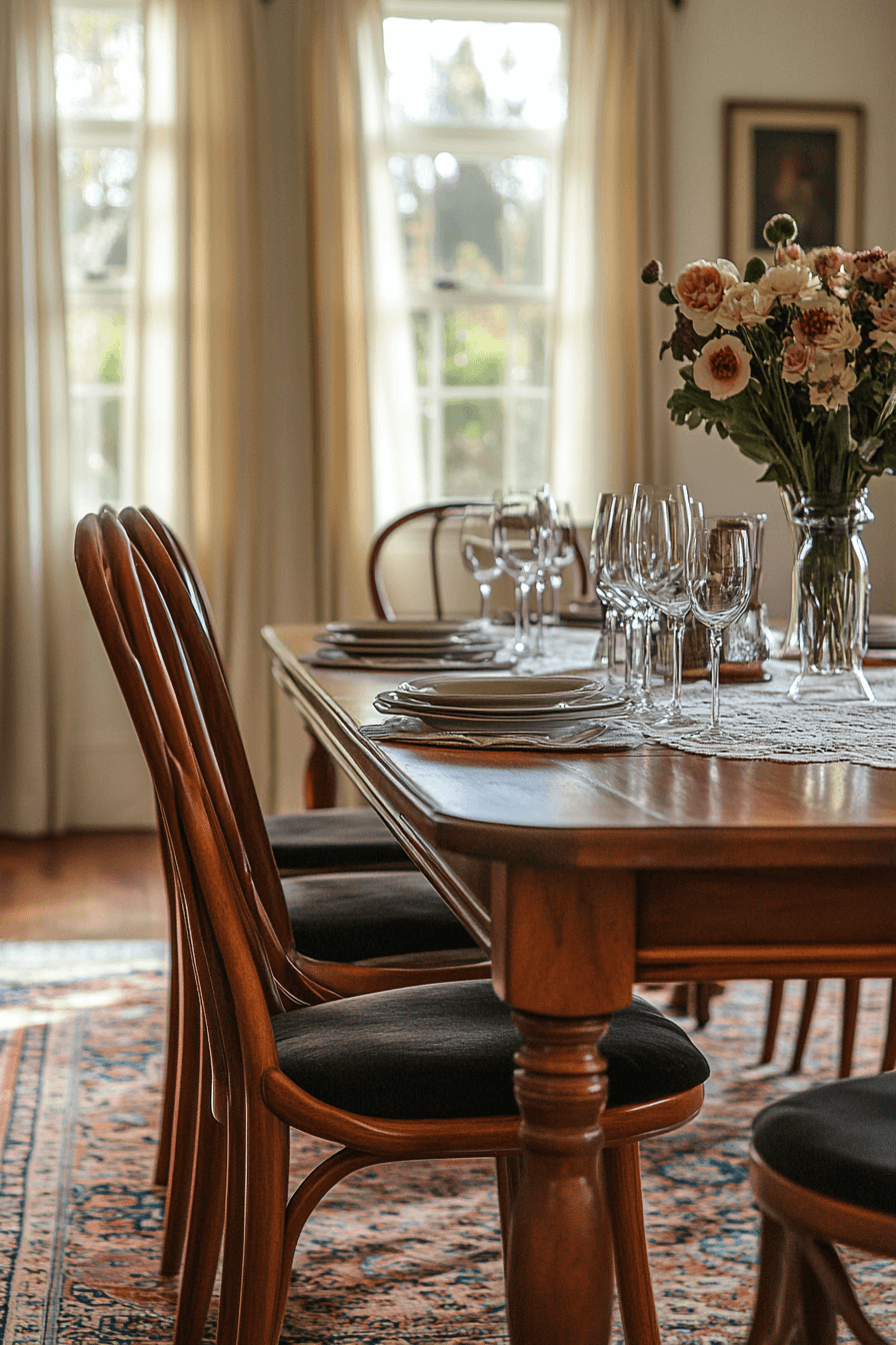 granny chic dining room