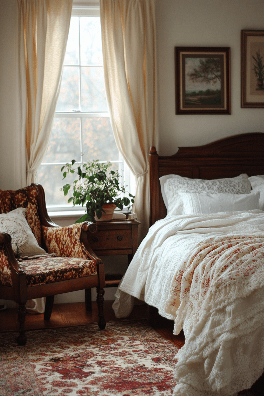 granny chic bedroom