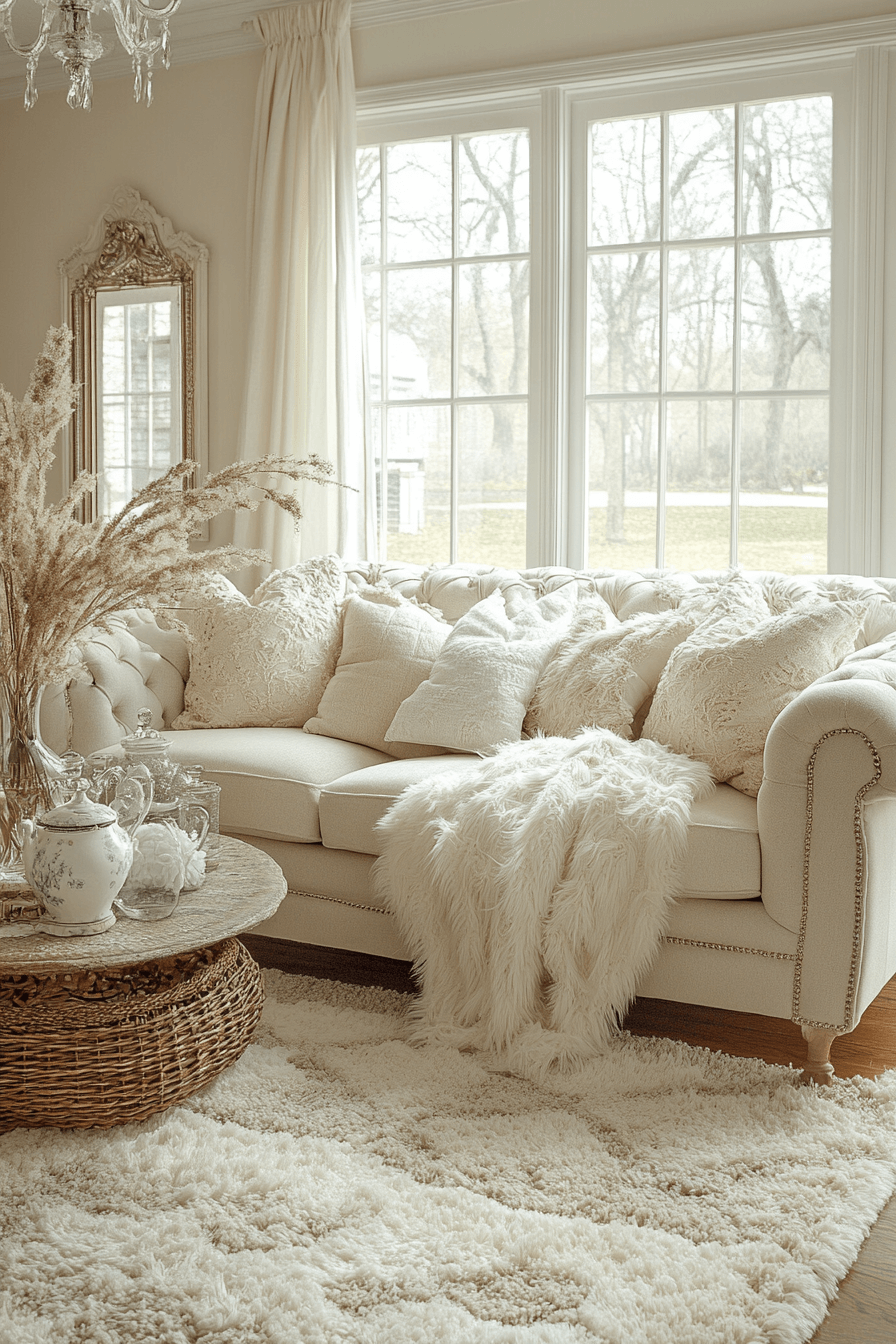 granny chic living room