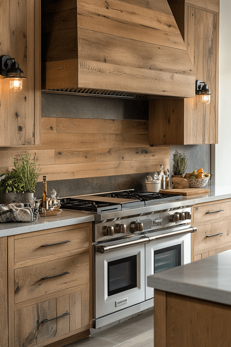 natural oak kitchen cabinets