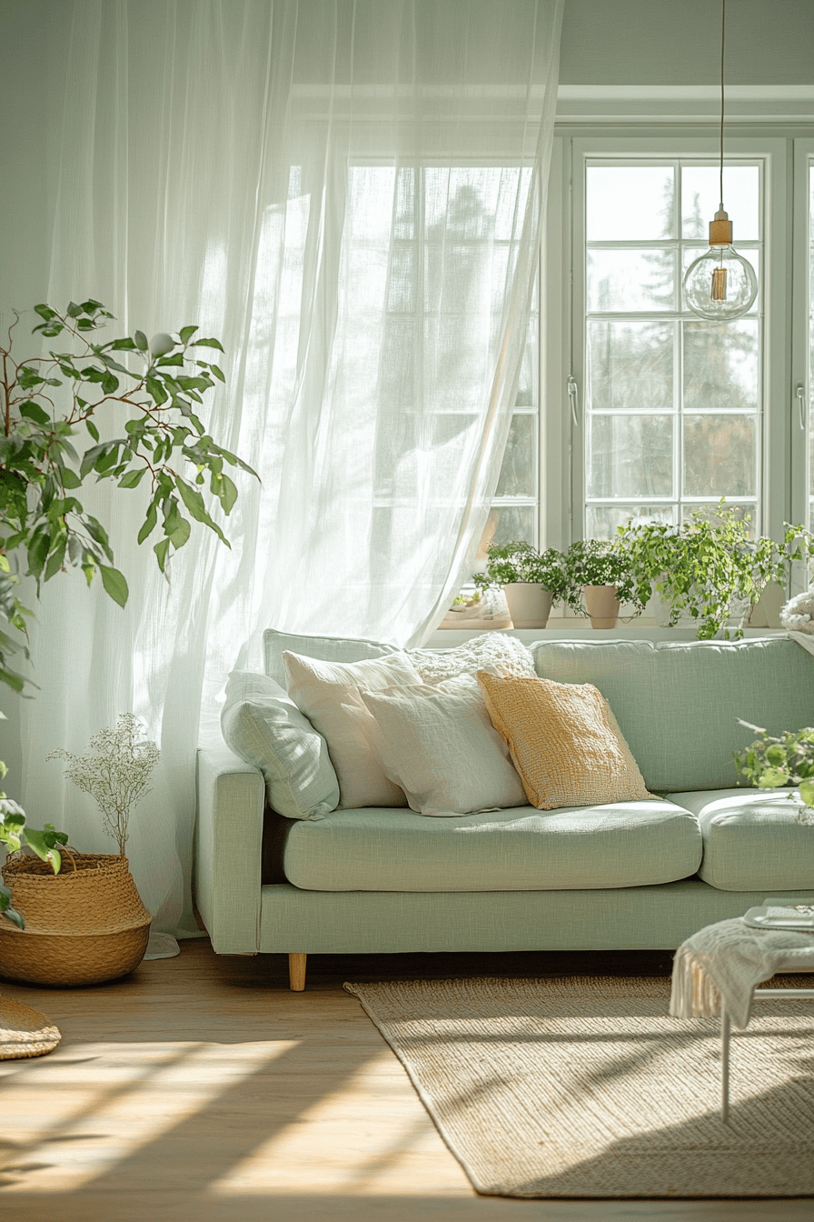 green couch living room ideas