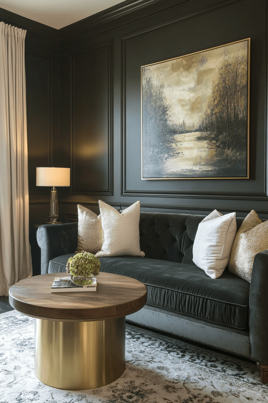green couch living room ideas