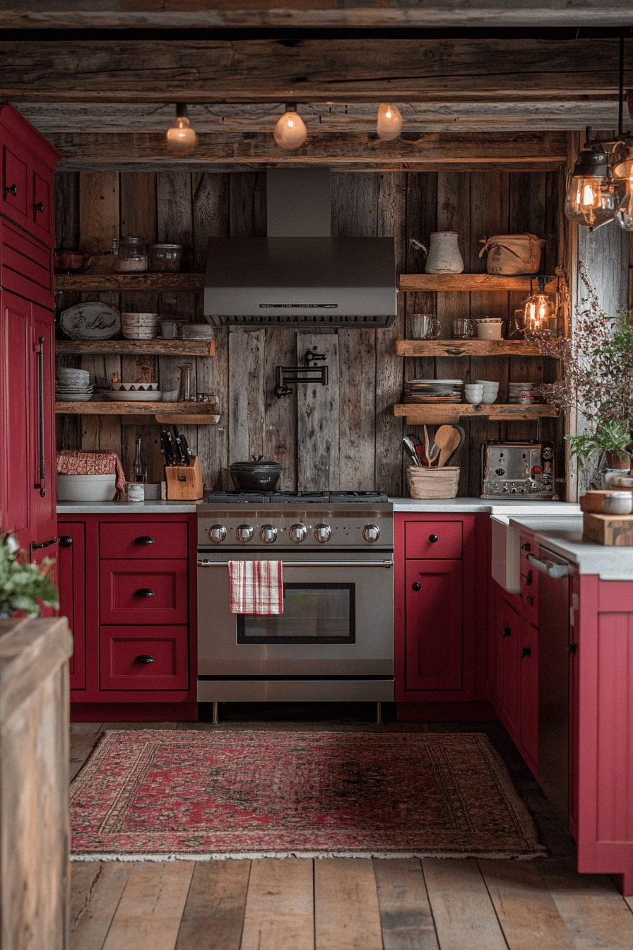 red oak kitchen cabinets