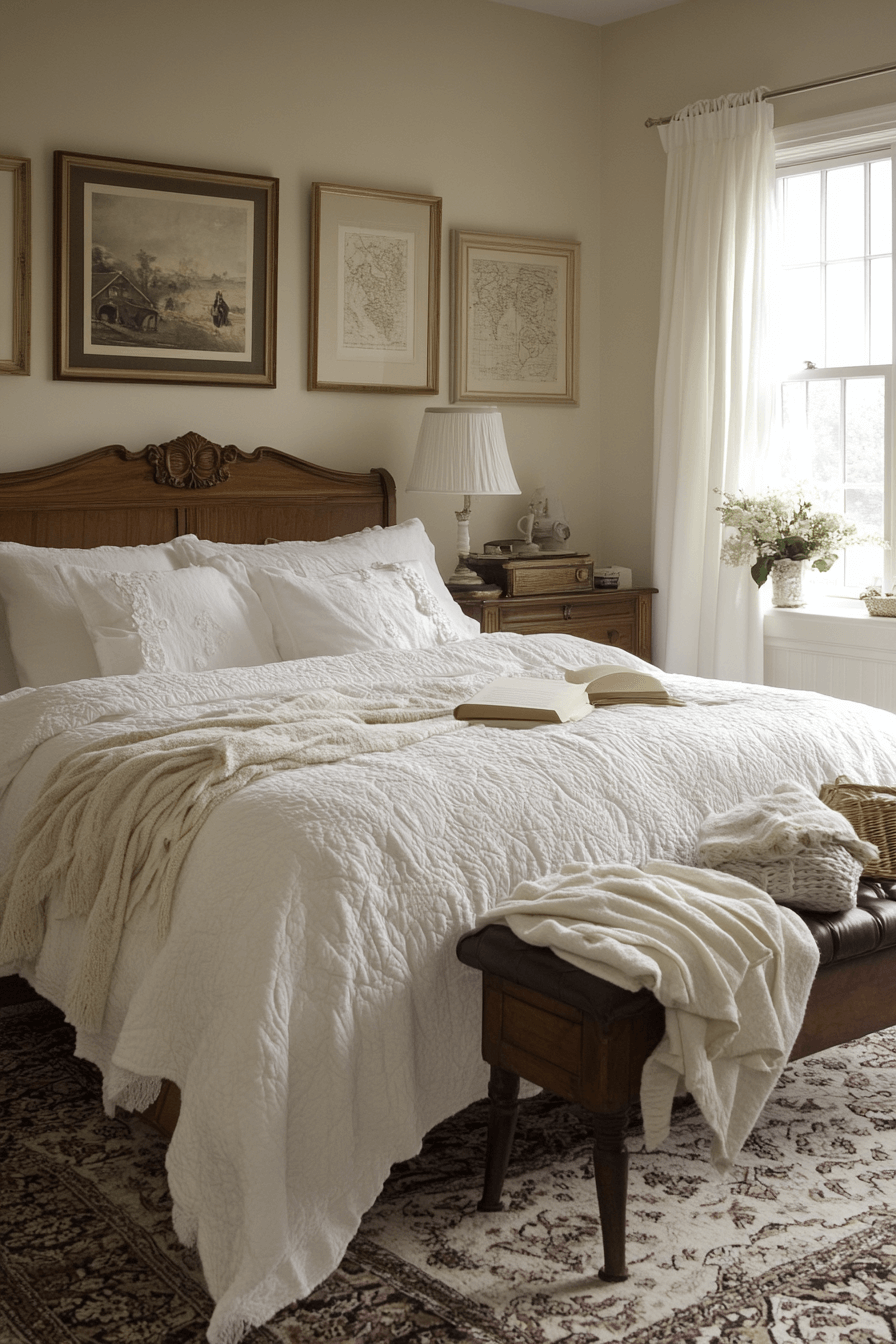 granny chic bedroom