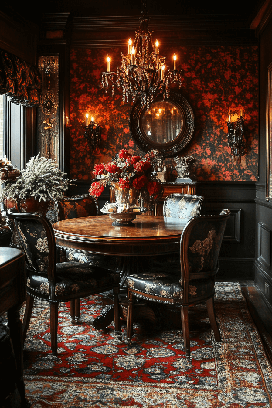 granny chic dining room