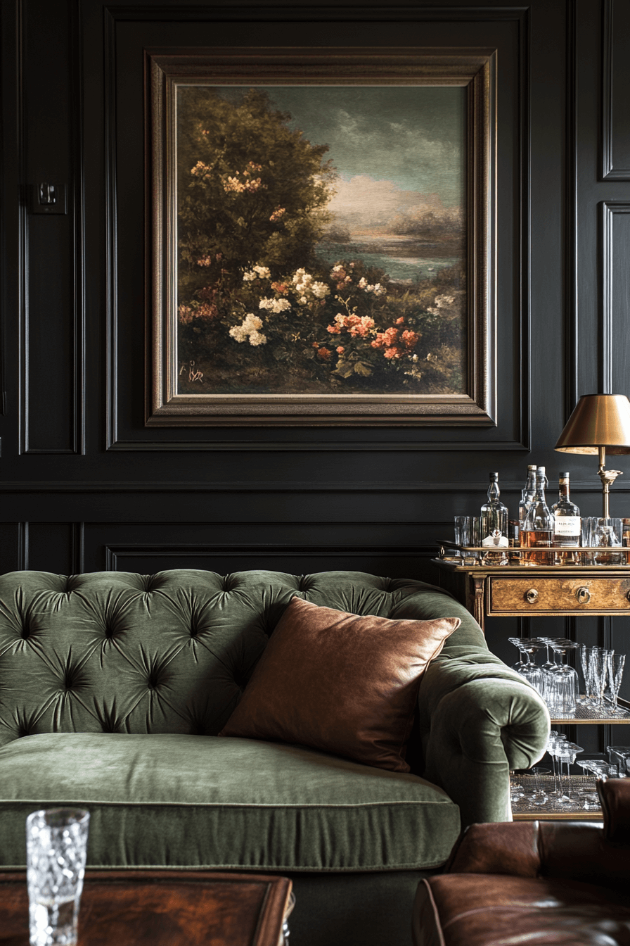 green couch living room ideas