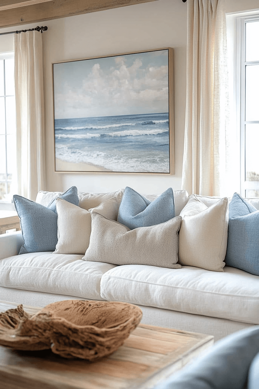 white couch living room