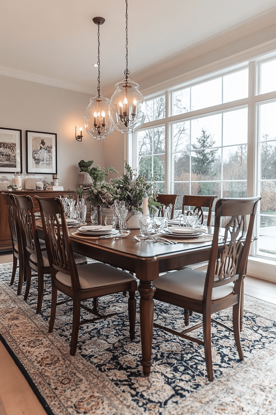 granny chic dining room