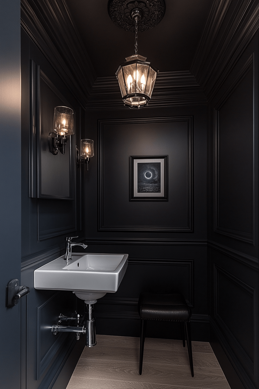 26+ Moody Powder Room Ideas That Spark Joy With Bold Colors and ...