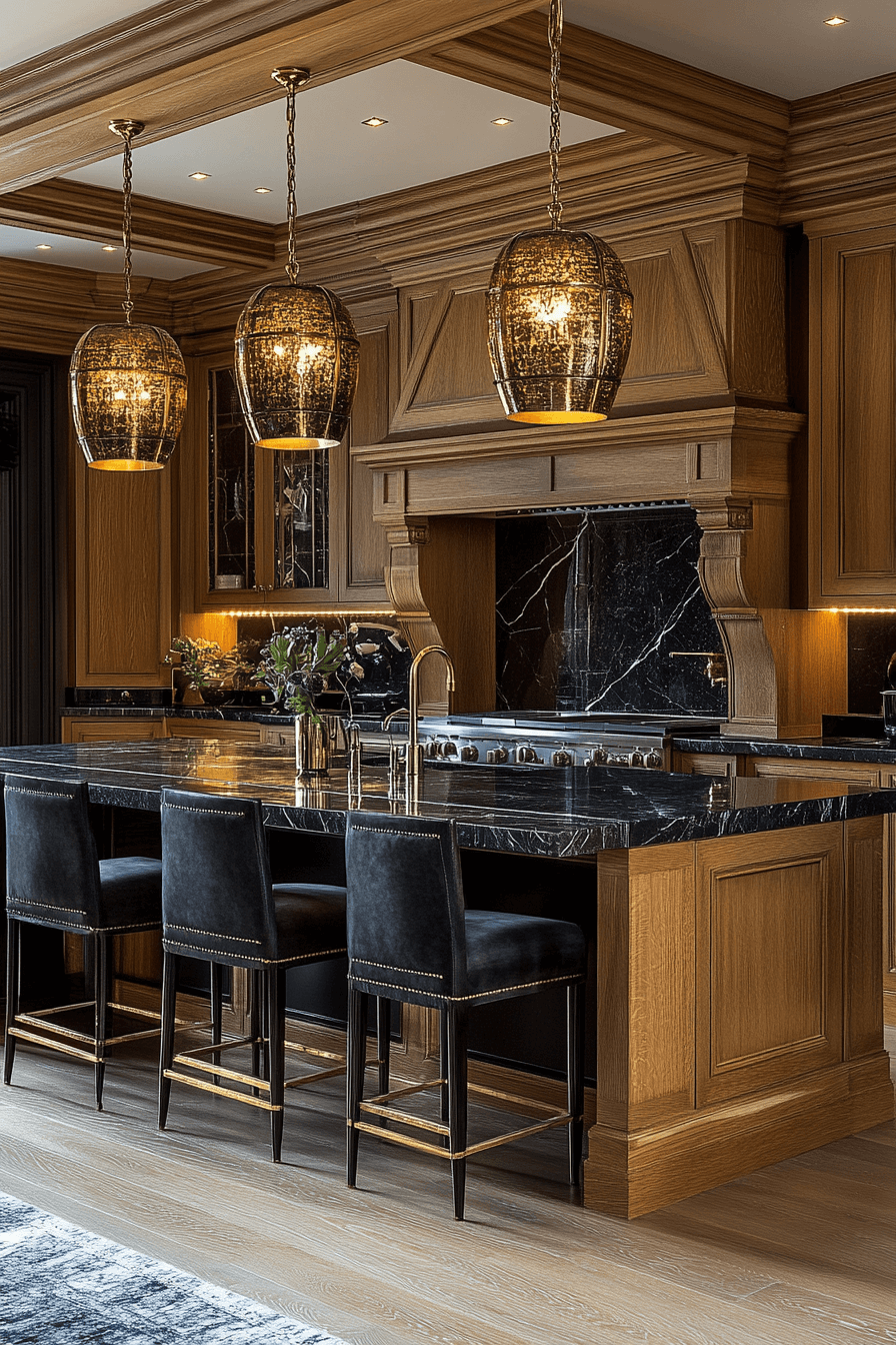 golden oak kitchen cabinets