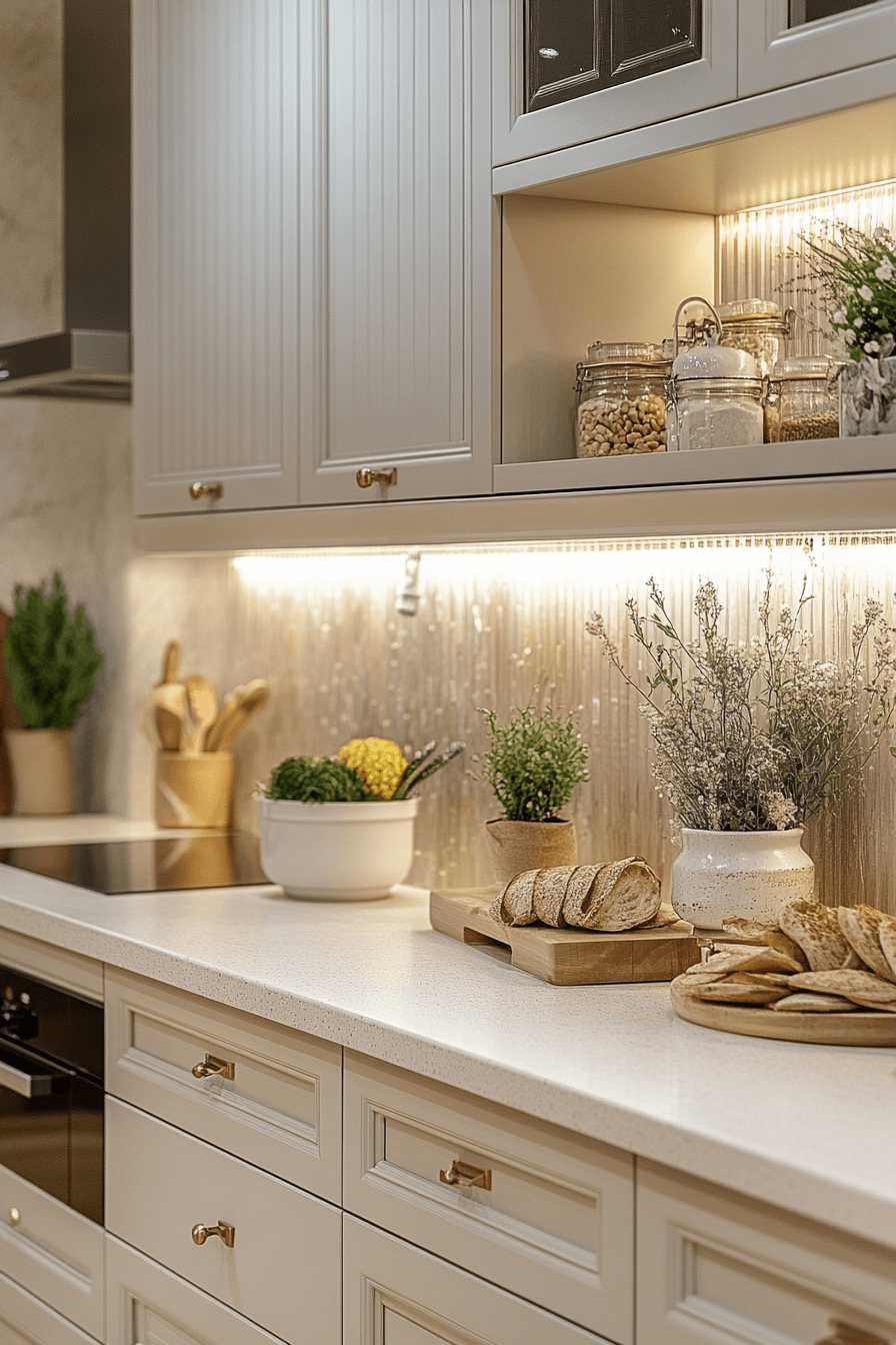 29 Fluted Glass Kitchen Cabinets That Combine Functionality and Style ...