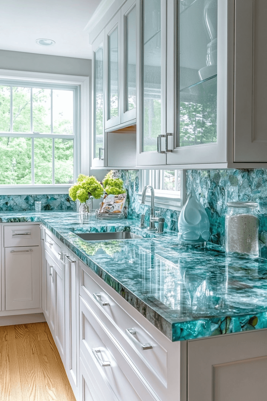 29 Recycled Glass Countertops to Inspire a Bright and Conscious Kitchen ...