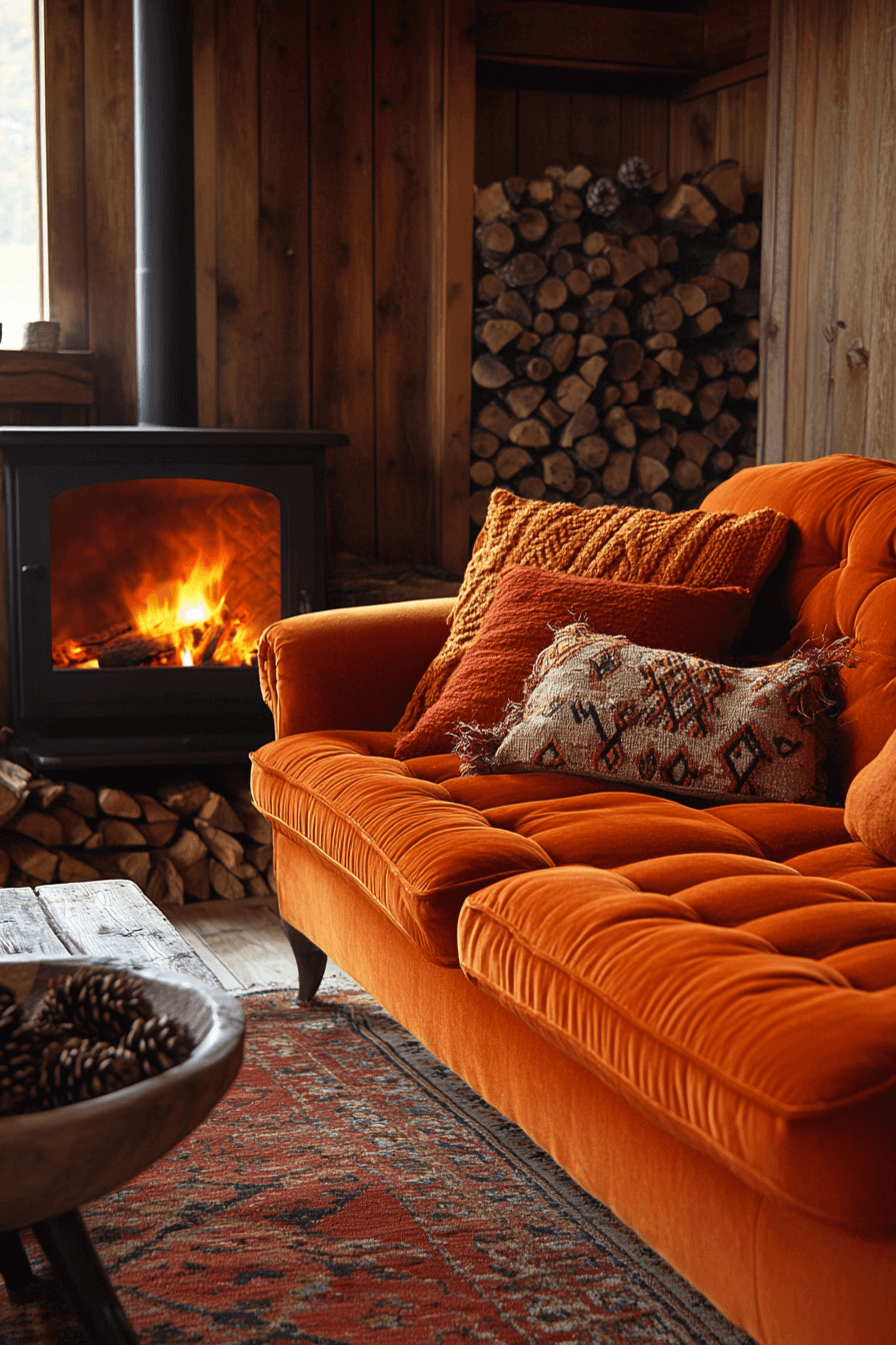 29 Orange Couch Living Room Ideas That Bring Bold Energy and Joy - My ...