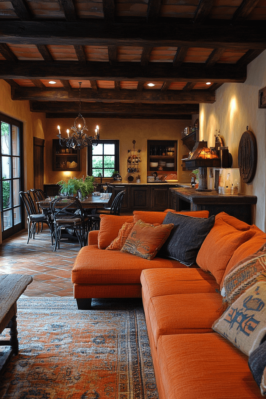 29 Orange Couch Living Room Ideas That Bring Bold Energy and Joy - My ...