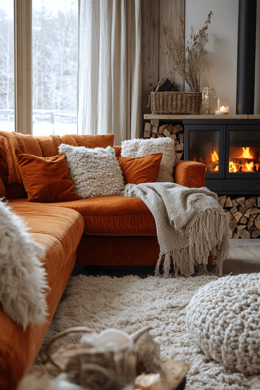 29 Orange Couch Living Room Ideas That Bring Bold Energy and Joy - My ...