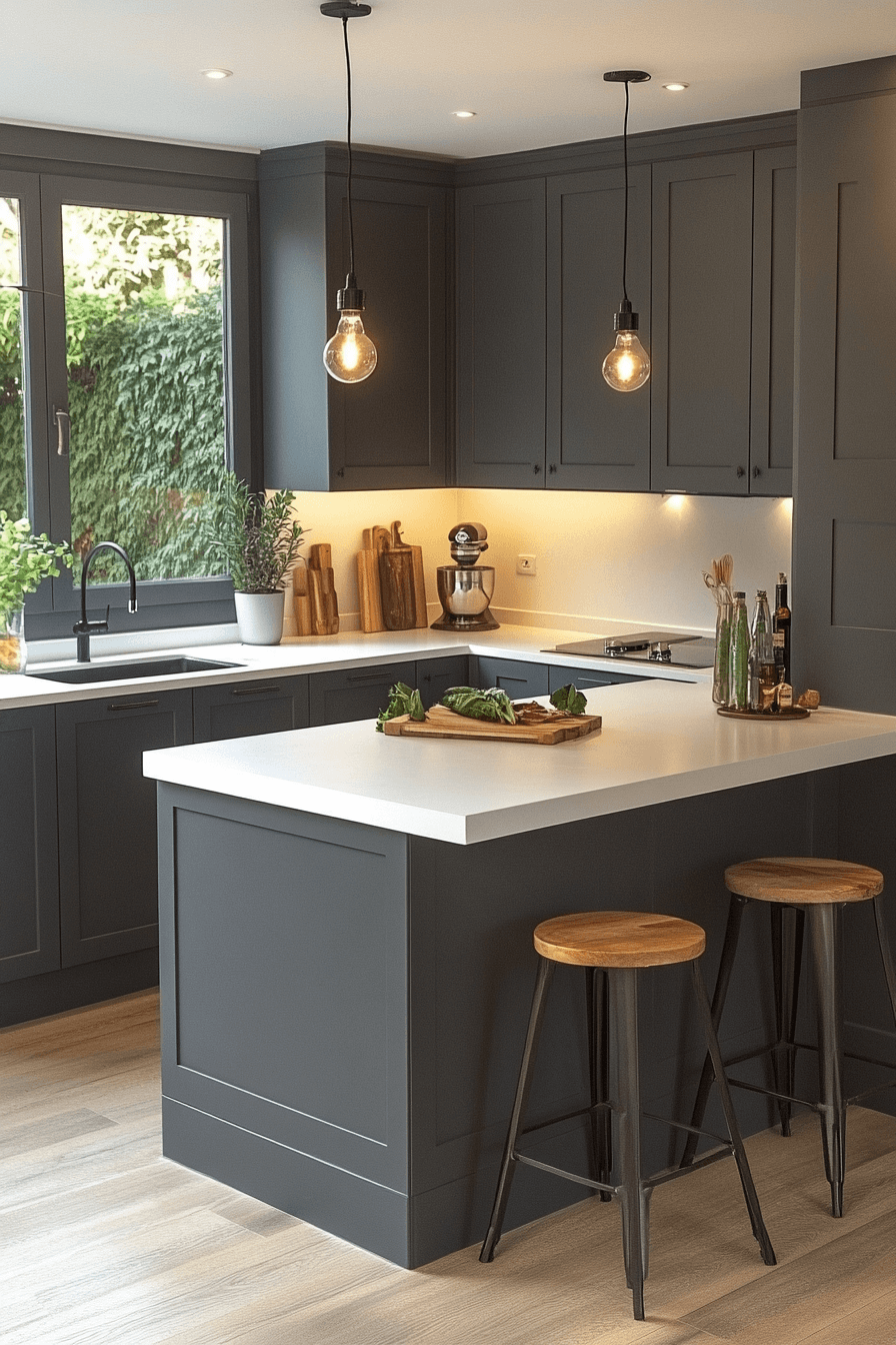 29 Grey and White Kitchen Cabinets That Illuminate Your Space With ...