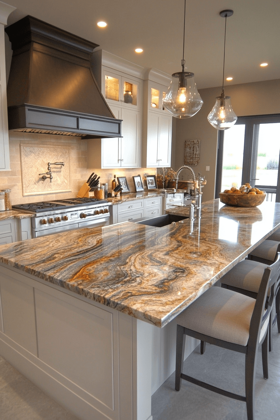29 Brown Granite Countertops That Glow With Organic Beauty and Style ...