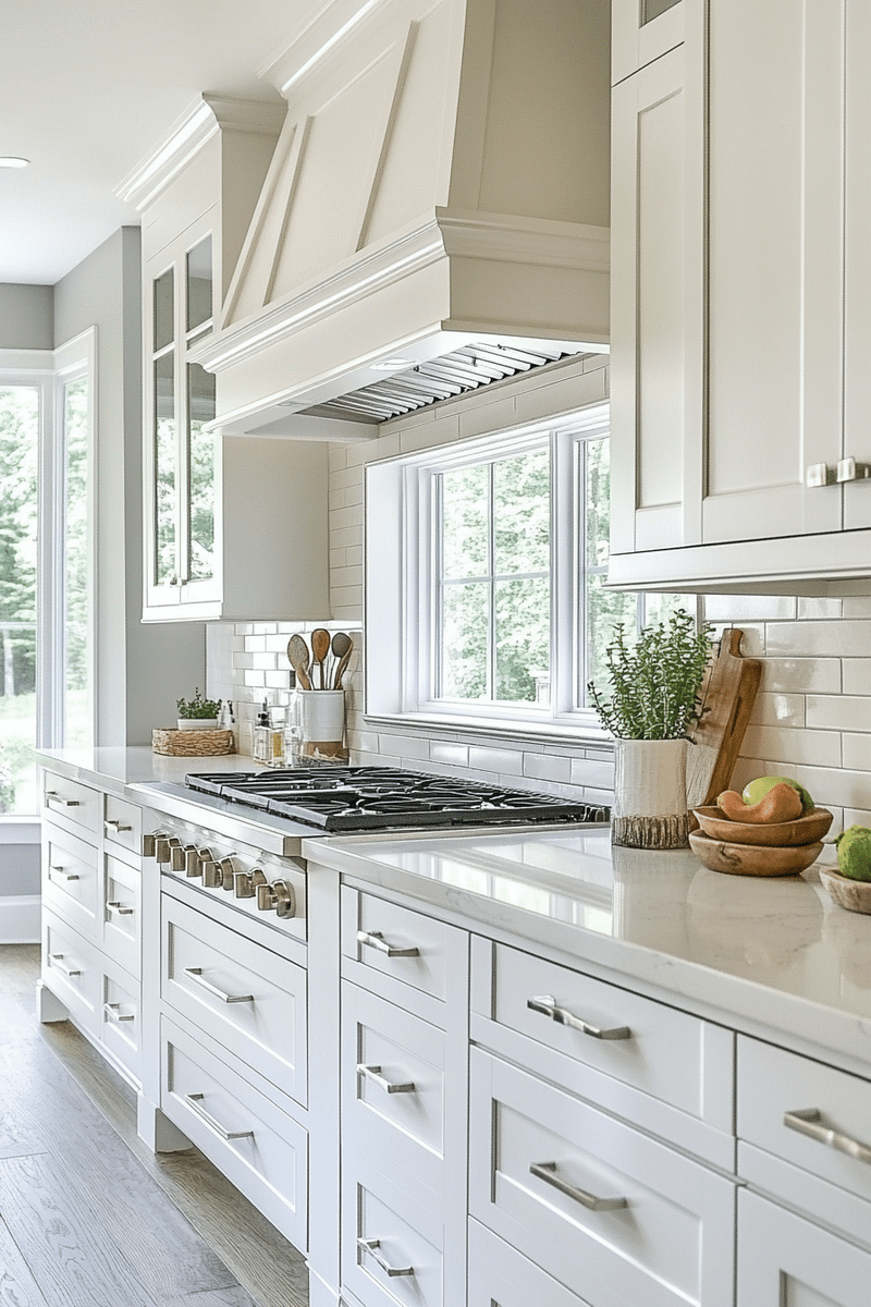 29 White Shaker Kitchen Cabinets That Add Simplicity and Sophistication ...