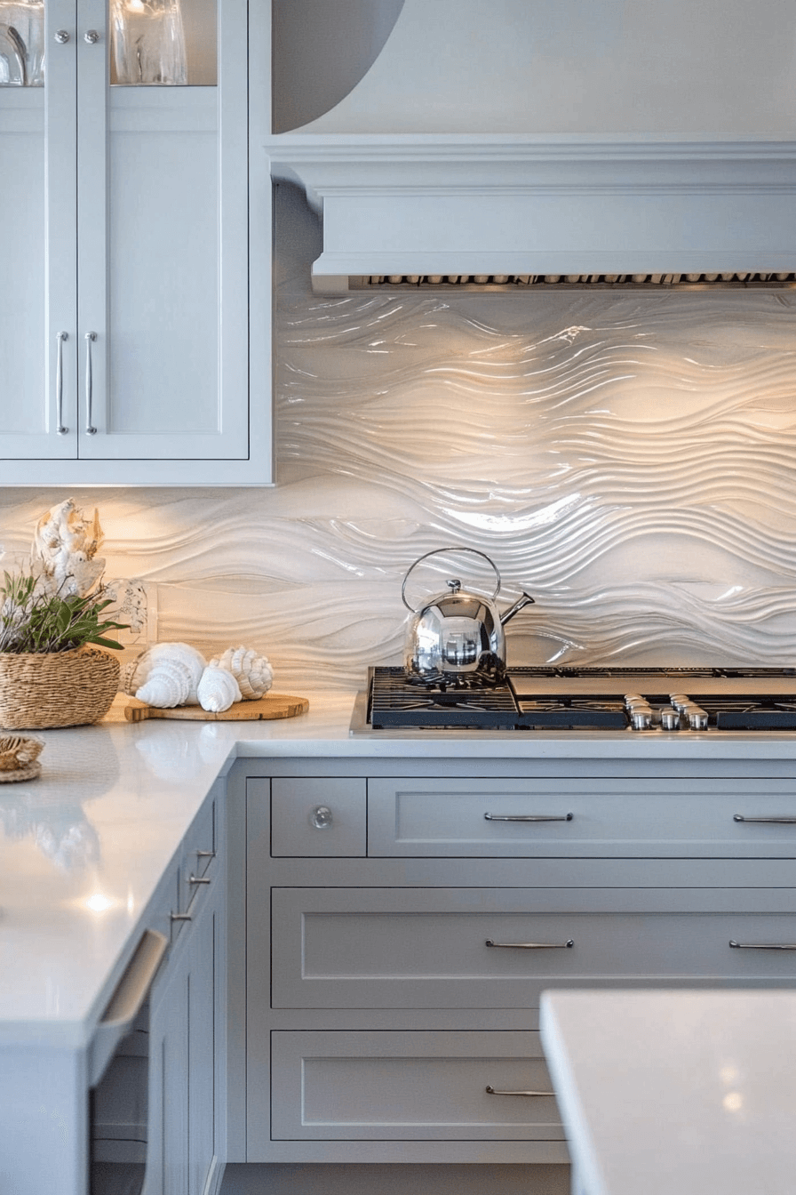 29 Coastal Kitchen Backsplash Ideas That Bring Happy Seaside Energy ...
